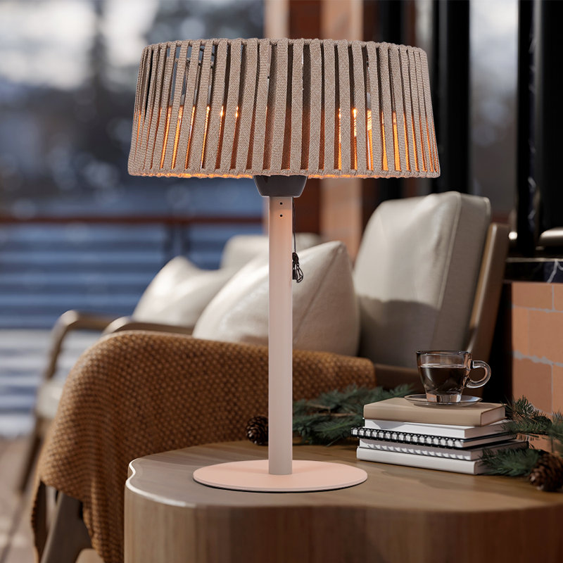 Chauffe-terrasse électrique portatif 1500W, Nougat
