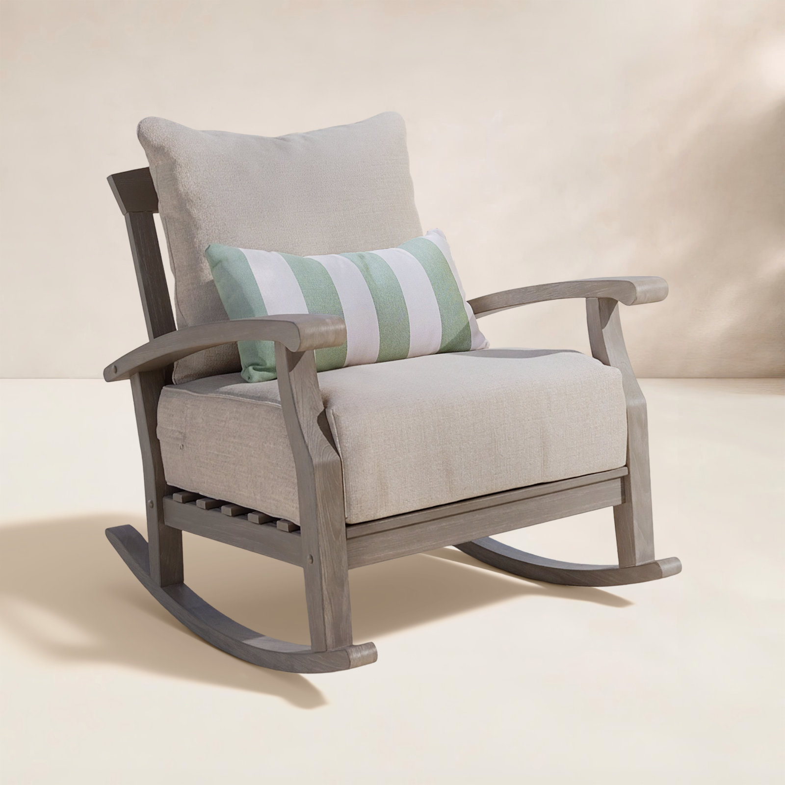 Caterina Summerton Teak Patio Chair With Cushions
