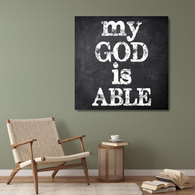 Art sur toile tendue par Trinx Greene, Taylor, «My God Is ABLE»