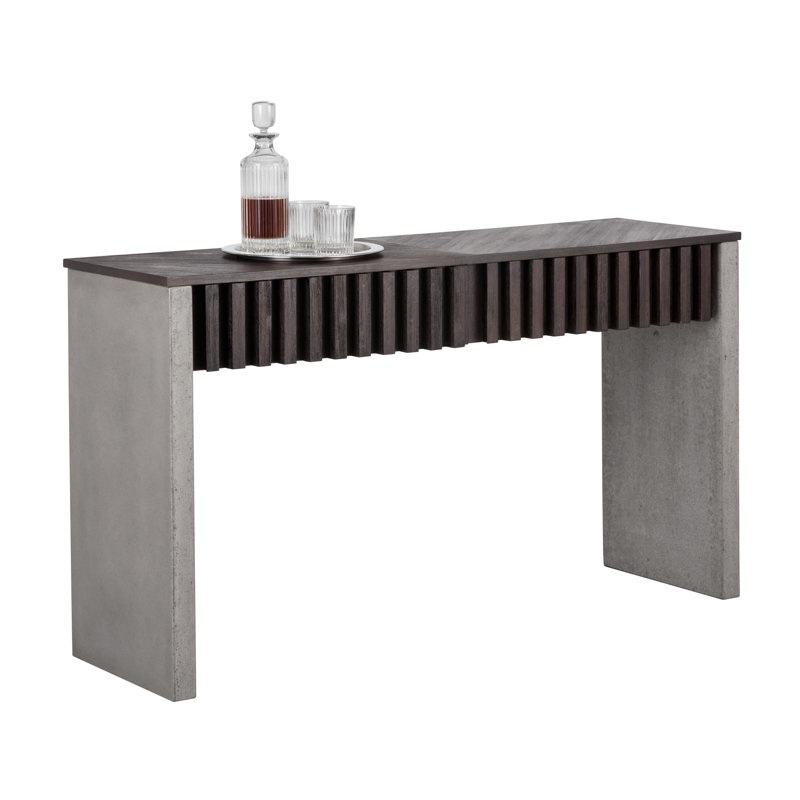 Mixt 55'' W Solid Wood Console Table