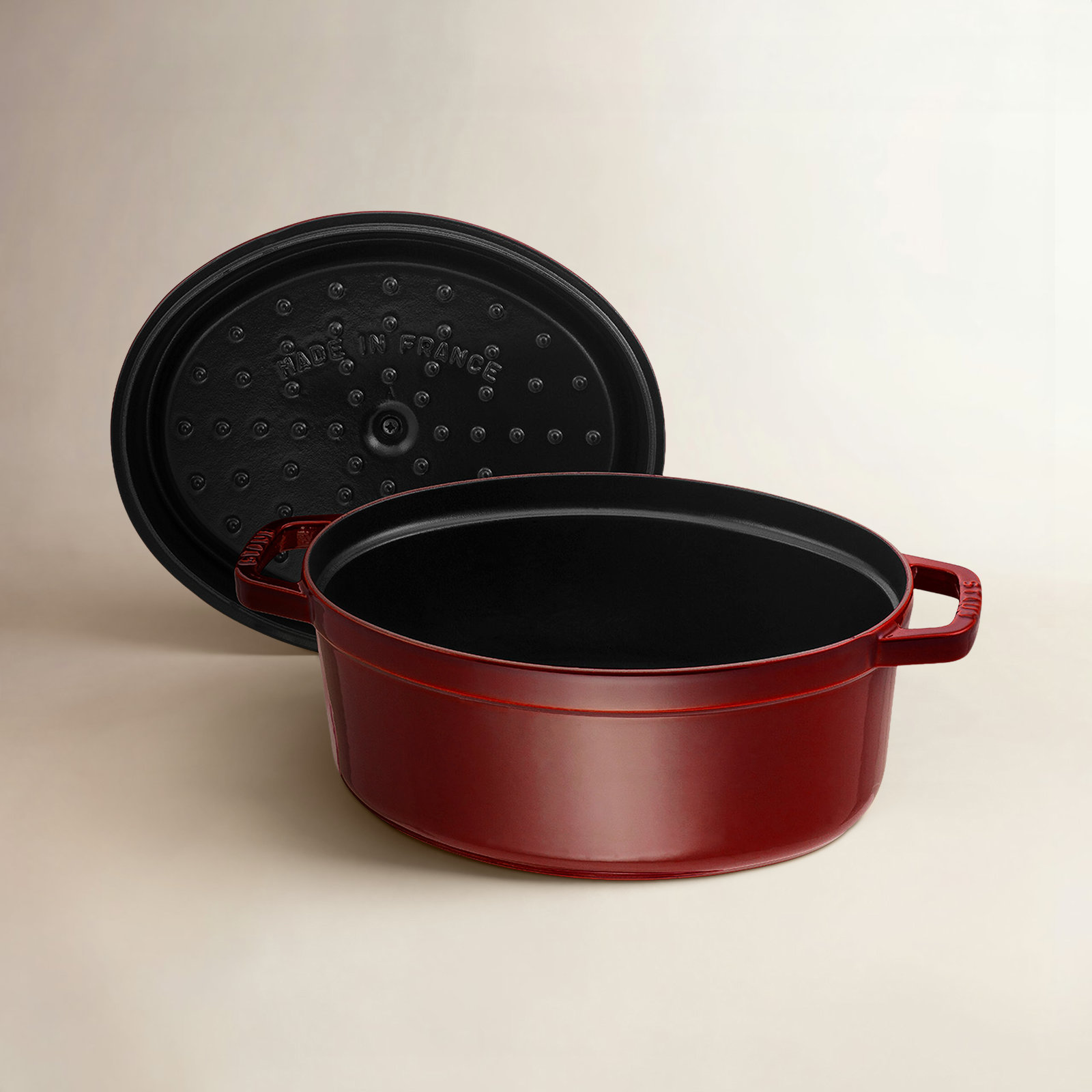 Staub Cast Iron Coq au Vin Cocotte, Black Matte, 5. 75 quarts