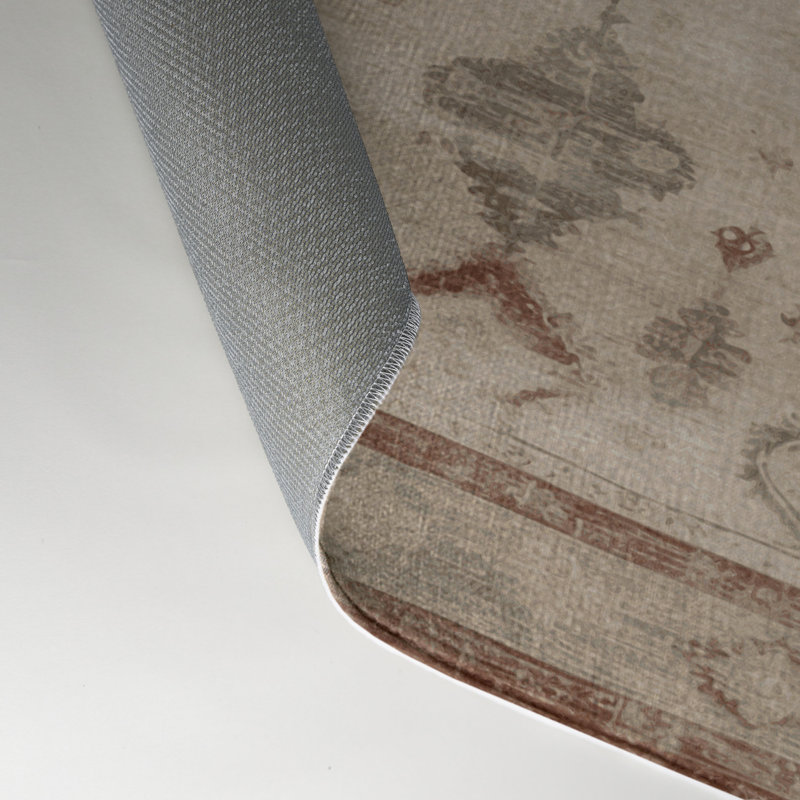 Tapis d'intérieur et d'extérieur surteint beige, Rectangle 9 pi x 12 pi