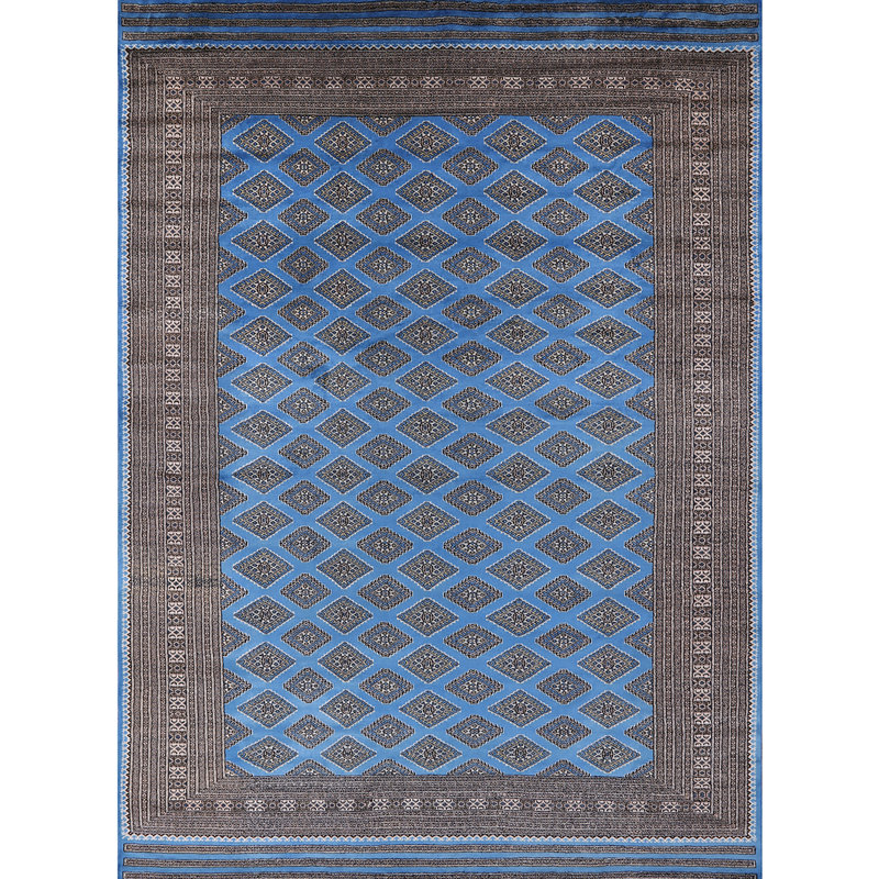 Tapis bleu / gris Kelsi, Rectangle 5 pi x 7 pi