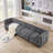 Myrhn Modular Sectional,  4-Seater Contemporary Sleeper Bed with Solid Wood Base-2014147030