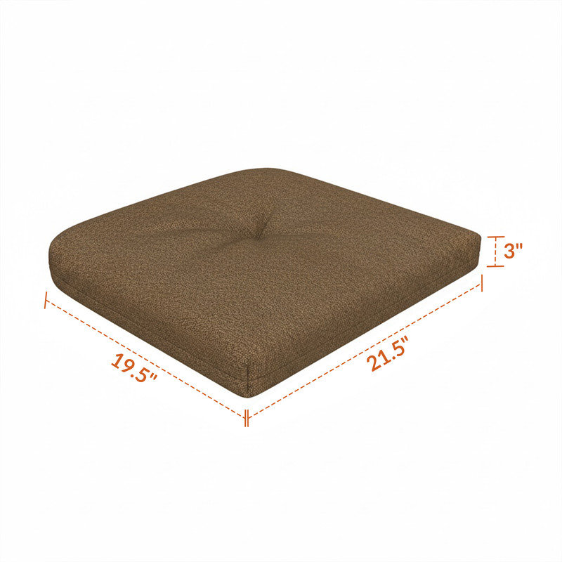 Coussin de remplacement pour chaise d'extérieur Sunbrella, Sable nigelle