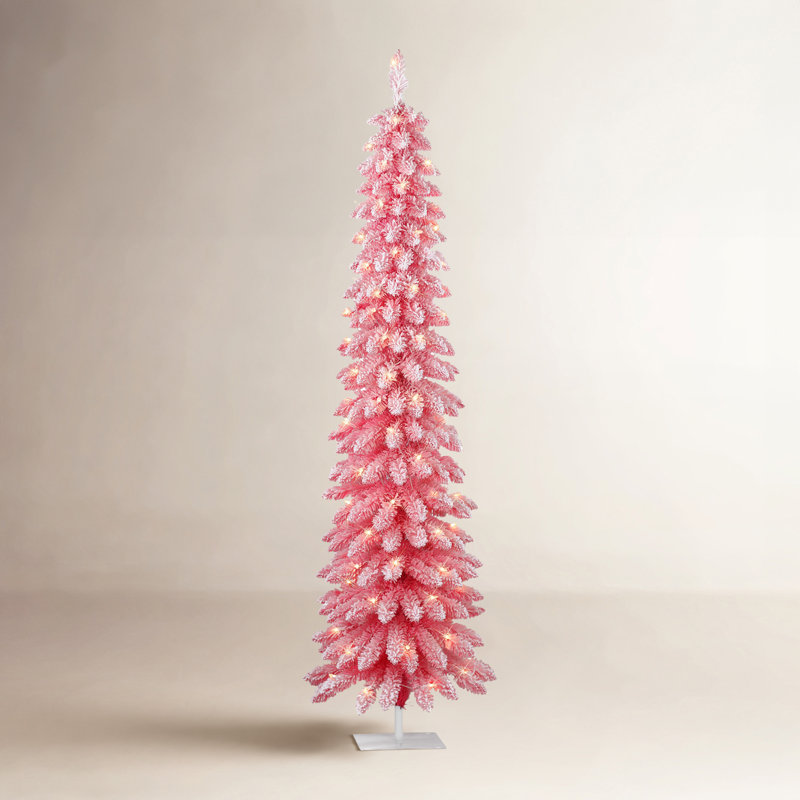 Gwendia Lighted Pine Christmas Tree, 7'