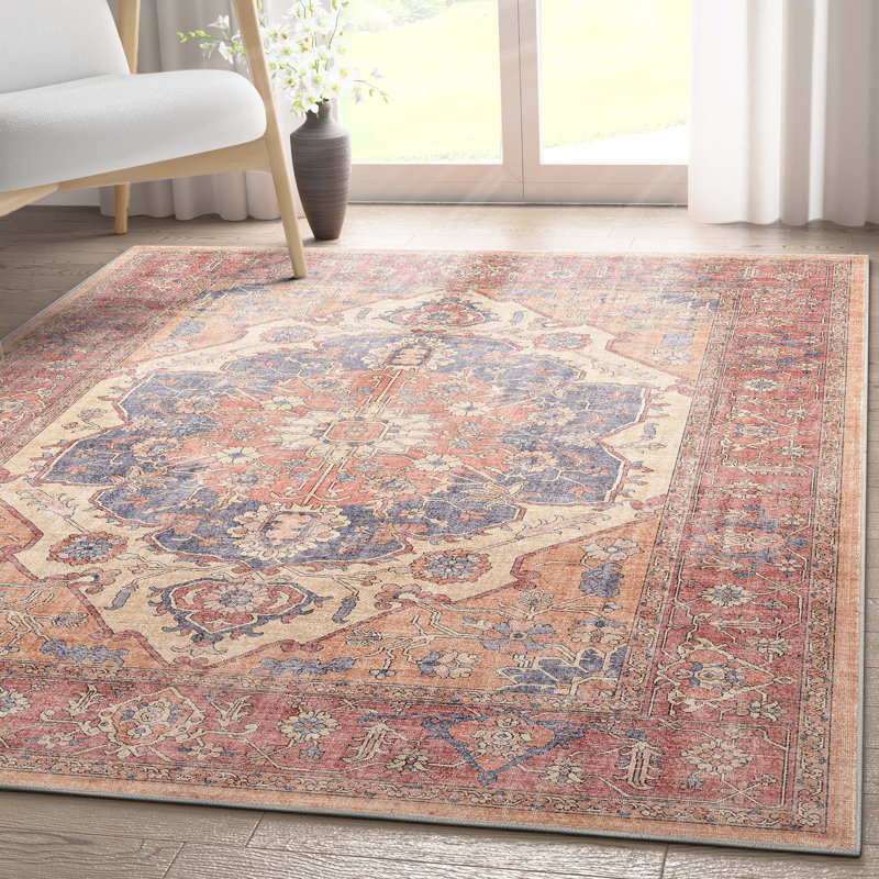 Tapis rouge Kehr Antigua, Rectangle 5 pi 3 po x 7 pi 3 po