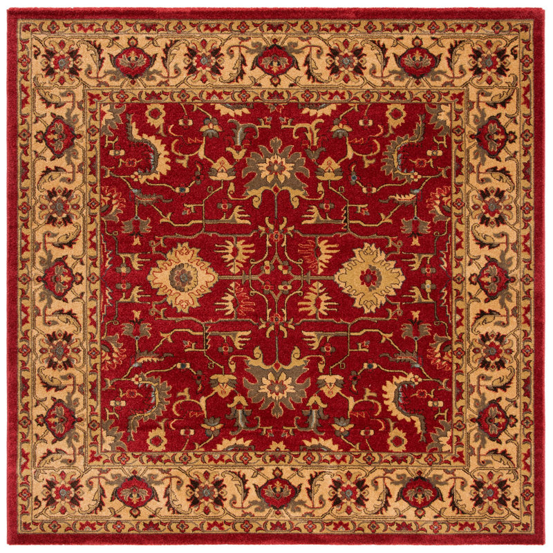 Angelyca Performance Oriental Rug, Square 6'7"