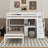 Twin Size Loft Bed With Desk, Shelves And Drawers-147244039