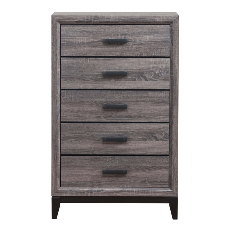 Commode grise Mirage, Noir/gris