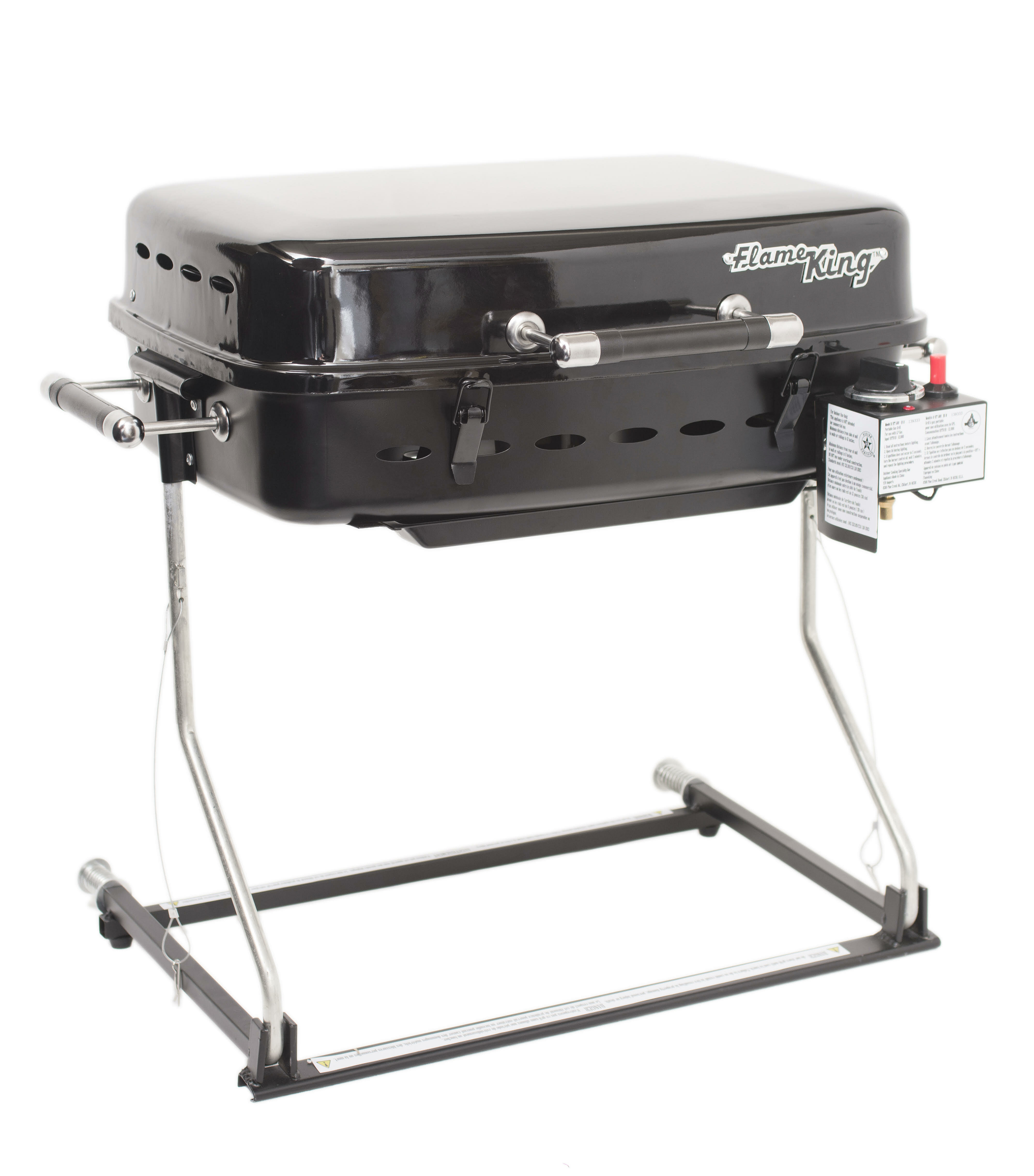 Flame King RV Or Trailer Mounted BBQ Motorhome Gas Grill 214