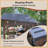 13' x 6.5' Grill Gazebo with Metal Roof, Bulbs & Bar Counters, Wooden Pergola Design