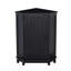 Bathroom Cabinet Triangle Corner Storage Cabinet With Adjustable Shelf Modern Style MDF Board