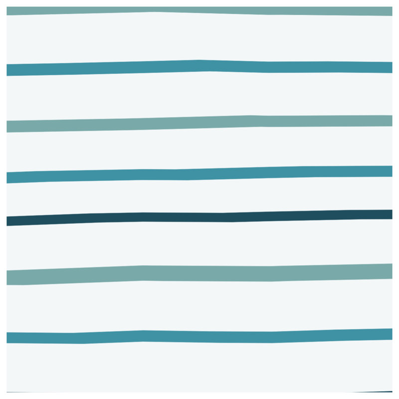 Tapis de bain à rayures bleues et blanches, L 24 po x L 17 po