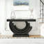 Console avec miroir en verre et miroir
