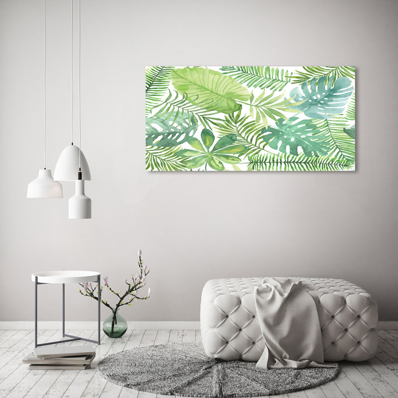 Tropical Leaves - Wrapped Canvas Print
