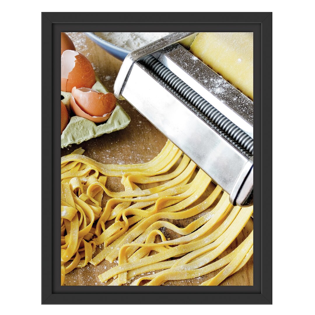 Gerahmter Fotodruck Pasta Maker mit italienischen Pasta