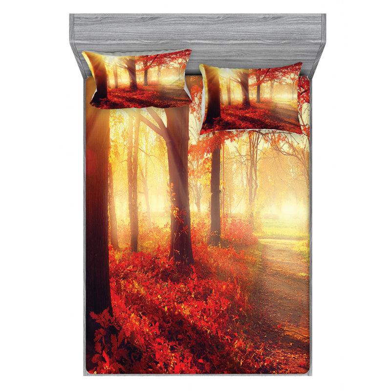 Microfiber Sheet Set, Queen Sheet Set with Fitted Sheet