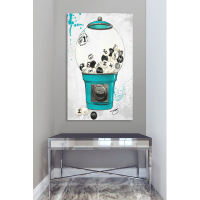 « bubbliciou » par par jodi, impression sur toile tendue