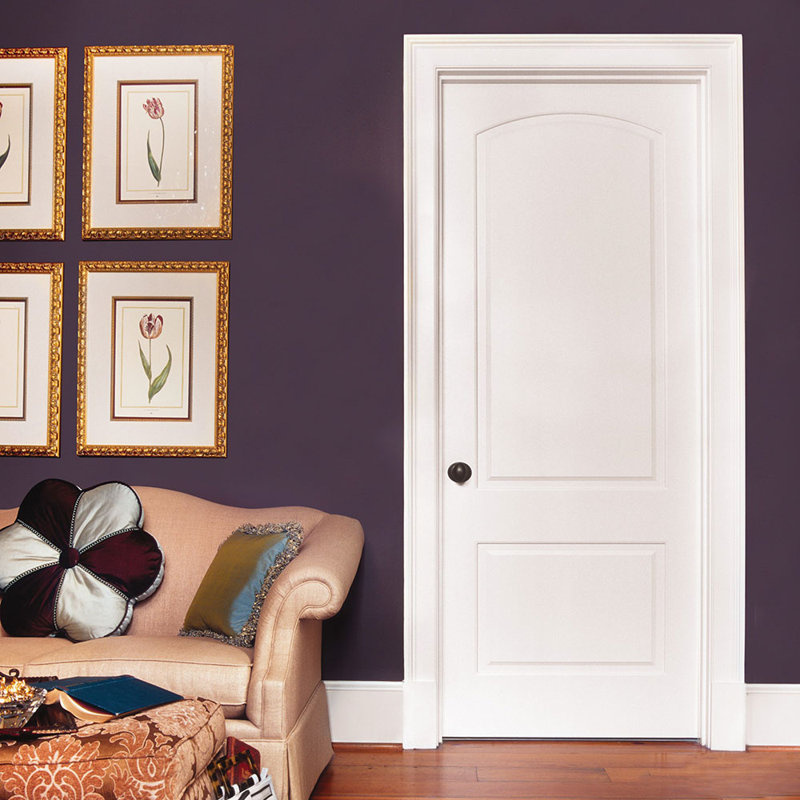 Porte standard lambrissée en bois manufacturé, Côté gauche, 34 po x 82 po, Pré-suspendu