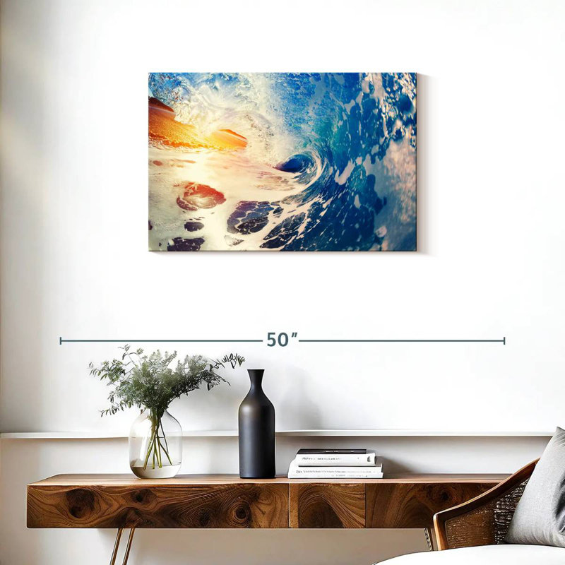 Gillard Retro Ocean Wave, H 20 po x l 30 po