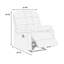Fauteuil inclinable manuel oscillant standard de 35 po de largeur-25149493