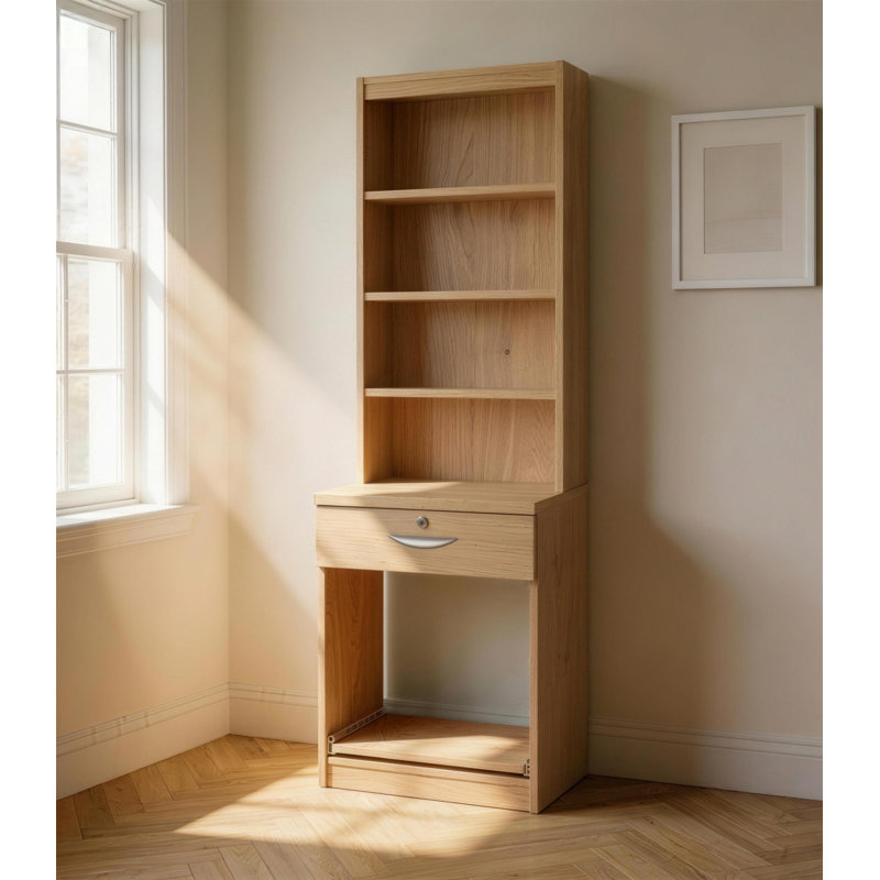 Nero 182.8cm H x 60cm W Printer Stand, English Oak