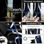 Black Blue Blackout Curtains 52x84 Inch Grommet 2 Panels