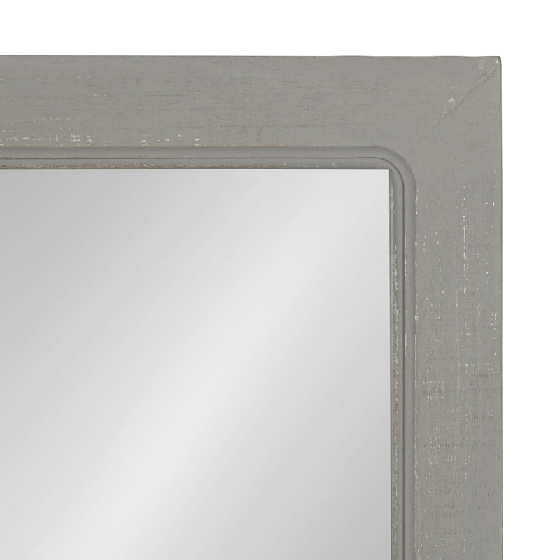 Miroir d'appoint Kaufman, H 20 po x l 20 po, Blanc