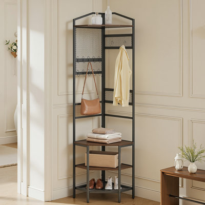 42.93 cm W Hall Tree with Shoe Storage
