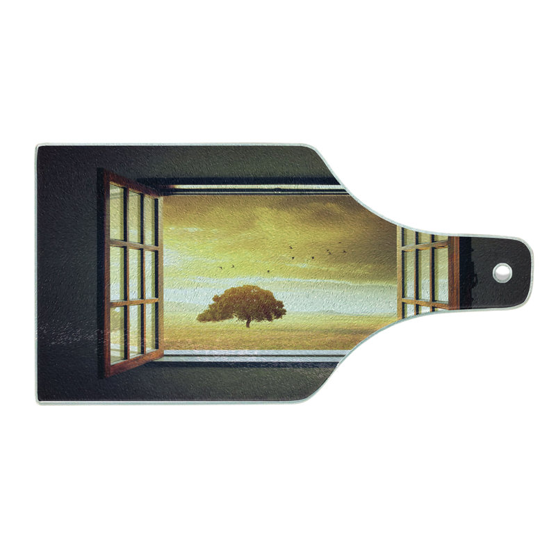 Planche à découper en verre trempé Ambesonne