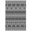 Tapis d'extérieur réversible, tapis de sol en paille de plastique imperméable, tapis de camping portatif, grand tapis de jardin, terrasse, pique-nique, plage, mur géométrique noir et blanc