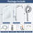 Chrome High Pressure Magnetic Dual Shower Head & Handheld Combo With Filter-122741176