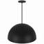 Luminaire suspendu noir à DEL intégré 24 pouces de diamètre