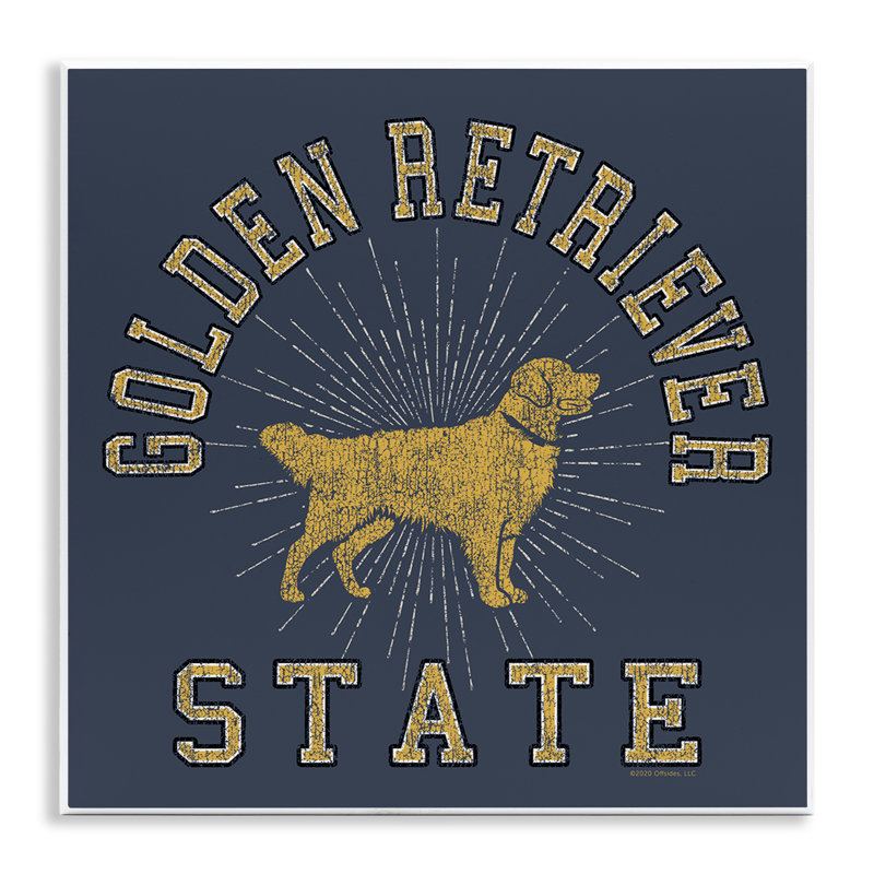 Art mural Golden Retriever State par Spirit Animals / Life Is High