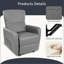 Fauteuil inclinable ergonomique de 36,22 po de largeur avec masseur-732779556