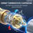  Thermostatic Dual Showerheads System, Ceiling Mount 12" High-Pressure Rainfall Shower Faucet with Handheld Spray-92522938