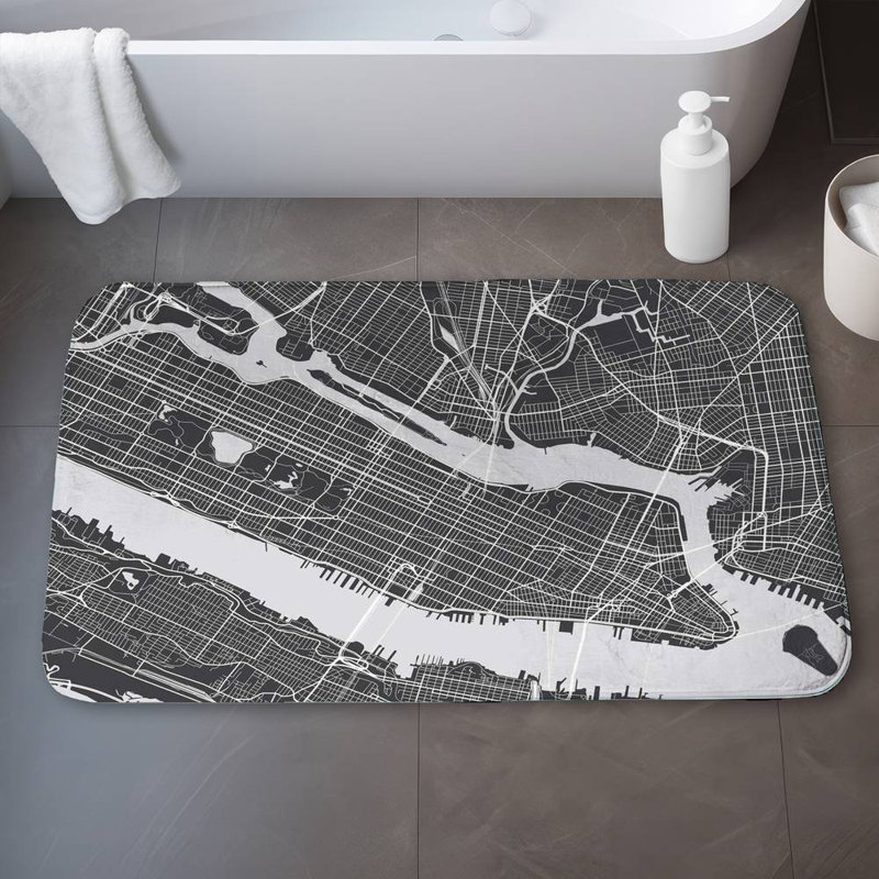 Juliaette Microfiber Non-Slip Bath Mat