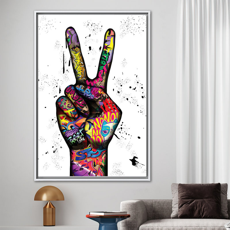 Print on Canvas, 35 cm H x 25 cm W, White Floater Framed