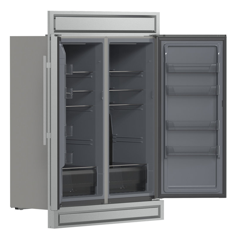 Fortezza 60 Inch Convertible Refrigerator/Freezer with Trim Kit, Total No Frost, Automatic Ice Maker