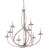 9 - Light Steel Dimmable Chandelier