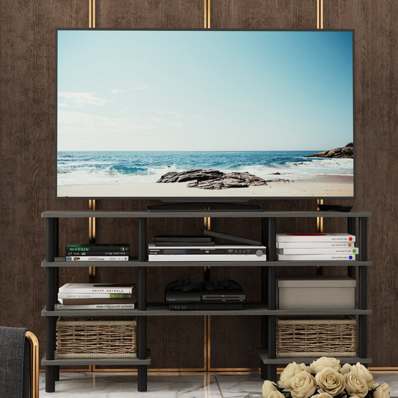 Bundinie Hill 64.8cm H x 119.9cm W Etagere Bookcase, French Oak Grey