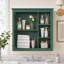 Armoire à pharmacie murale de 76 cm (30 po) avec miroir et 3 tablettes ouvertes, verte-1372190217