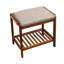 Banc rembourré en bambou massif-1787060197