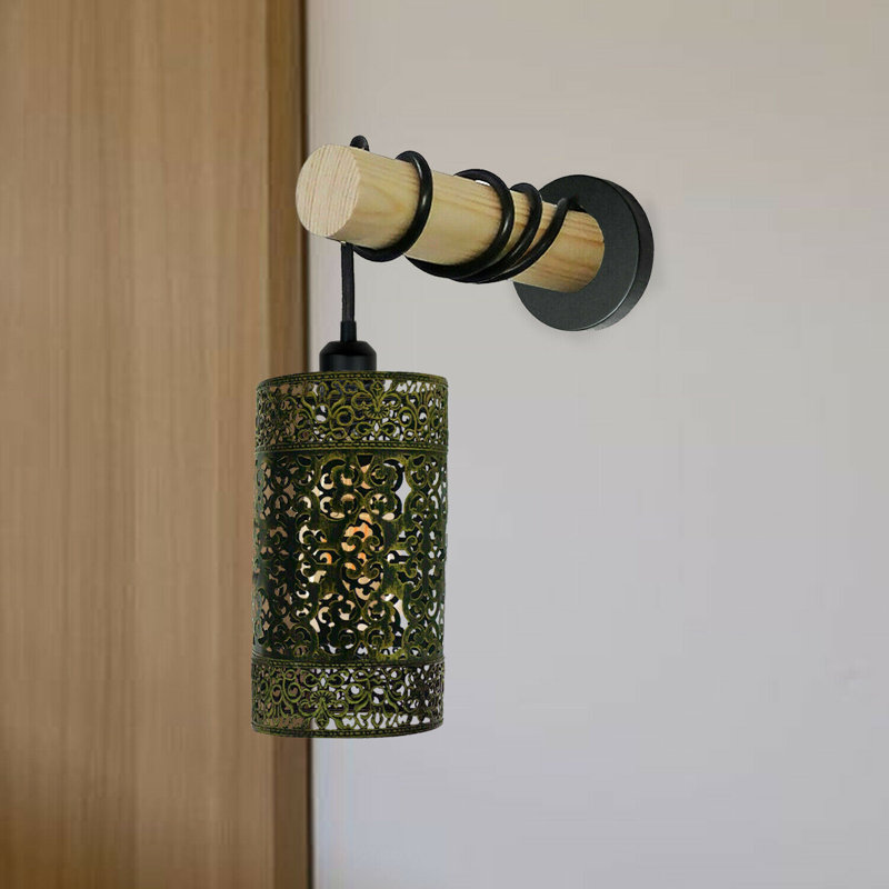 Kirzia Armed Sconce, Brushed Brass, No