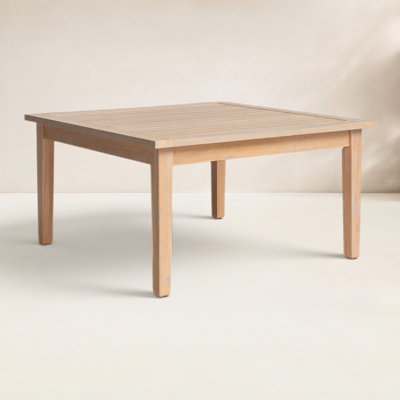 Table basse carrée en bois massif Amina