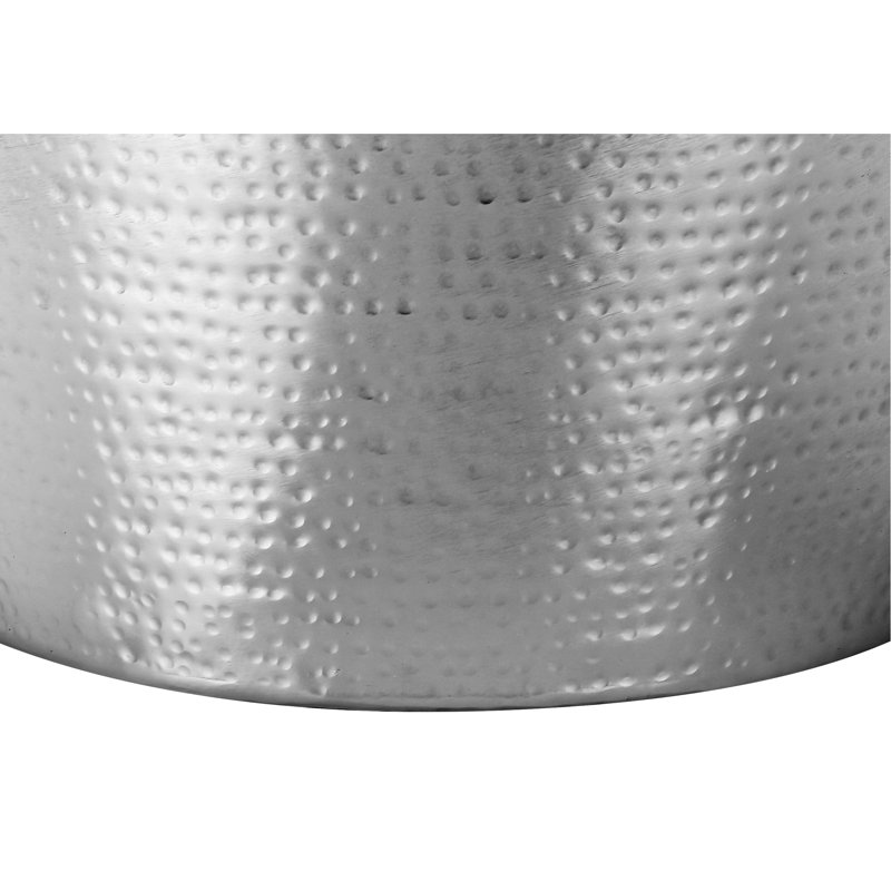 Table d'appoint en métal - 56 cm de hauteur, style tambour, pour chambre ou salon élégant