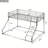 Metal Floor Bunk Bed, Twin XL Over Queen