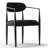 Upholstered Chenille Dining Chairs with Arms-310175484-304914996