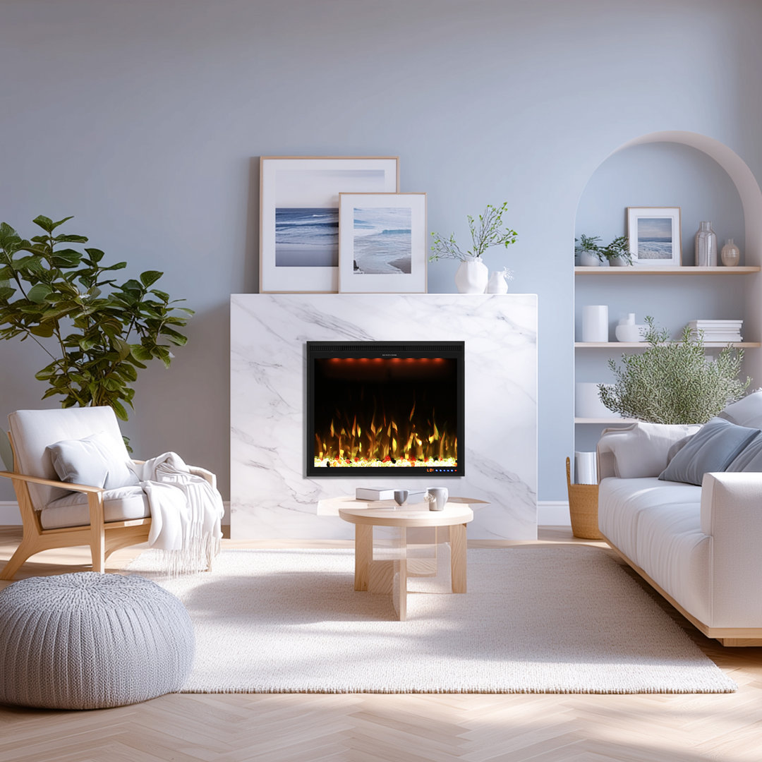 Metro Lane Electric Fireplace with App Control and 13 Flame&Fuel bed Colors